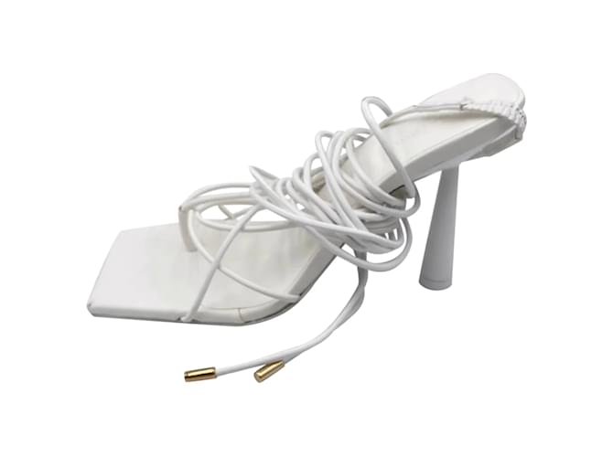 Autre Marque GIA BORGHINI  Sandals T.eu 37 Leather White  ref.837567