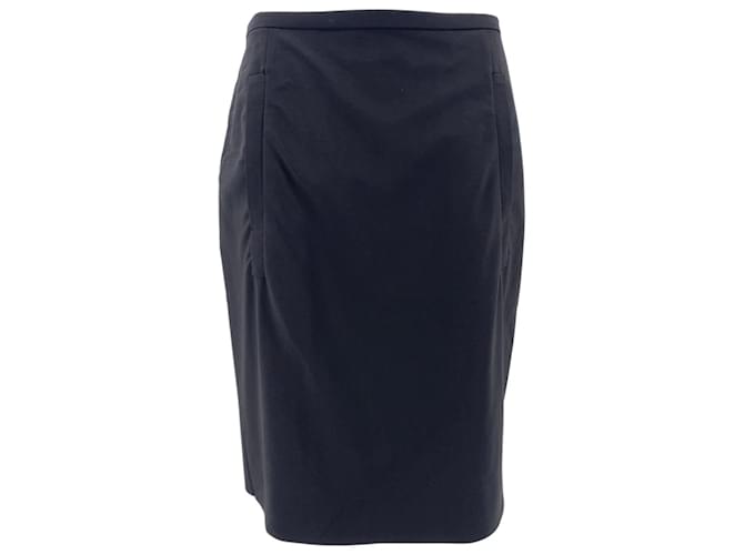 BALENCIAGA  Skirts T.fr 42 WOOL Black  ref.837589