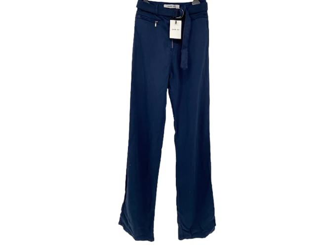 Autre Marque PEACHY DEN  Trousers T.International XS Cotton Blue  ref.837599