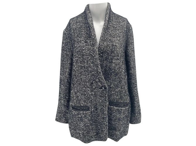 ISABEL MARANT ETOILE Jacken T.fr 38 Wolle Grau