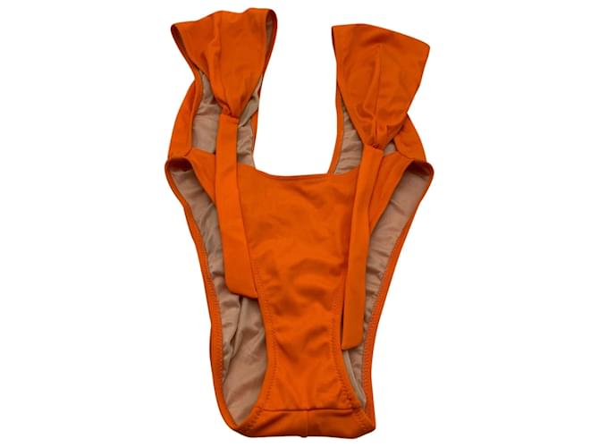 LA PERLA  Swimwear T.IT 44 Polyester Orange  ref.837616