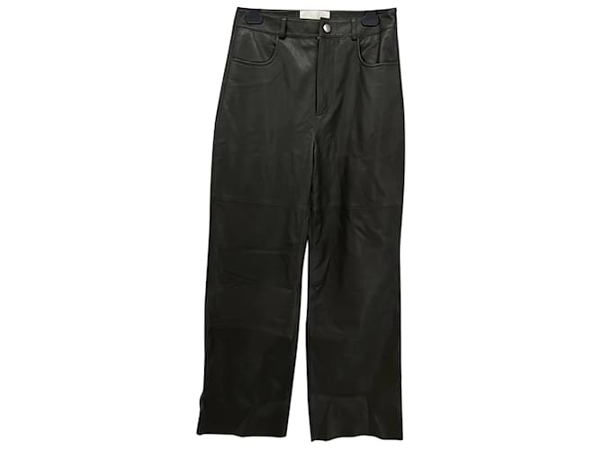 Autre Marque LES COYOTES DE PARIS Pantalon T.Cuir International S Kaki  ref.837621