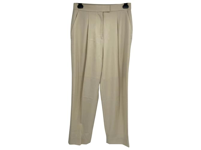 Autre Marque LOW CLASSIC  Trousers T.International M Wool Cream  ref.837634