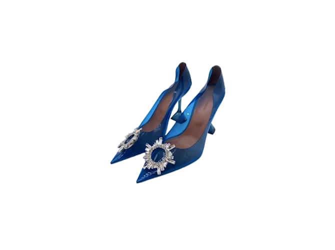 AMINA MUADDI Talons T.UE 40 plastique Bleu  ref.837750