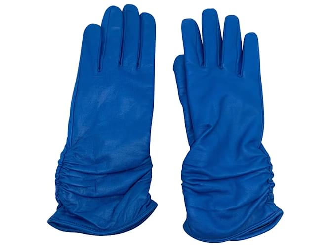 GESTUZ  Gloves T.International S Leather Blue  ref.837777