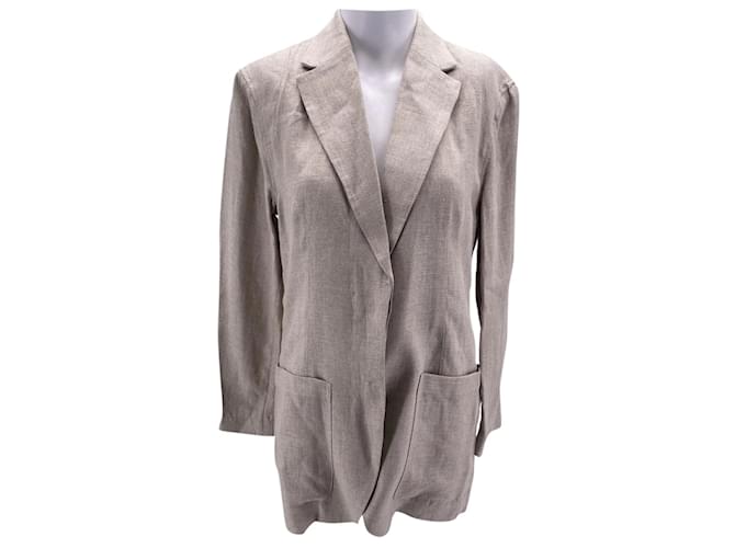 Autre Marque BIRGER CHRISTENSEN  Jackets T.fr 38 Linen Beige  ref.837855