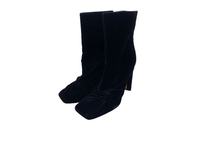SCHIAPARELLI Botas T.UE 39 terciopelo Negro
