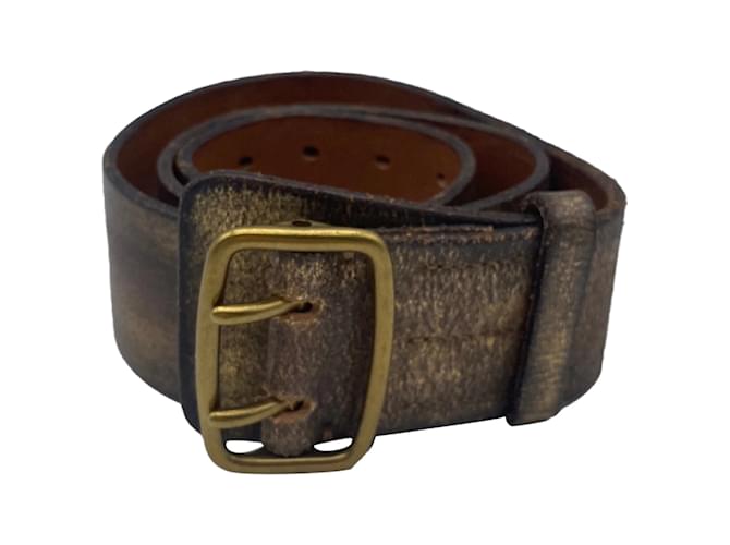 RALPH LAUREN  Belts T.International M Leather Brown  ref.837952