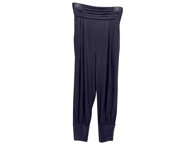 Autre Marque Pantalon RETROFETE T.International XS Polyester Noir  ref.837972
