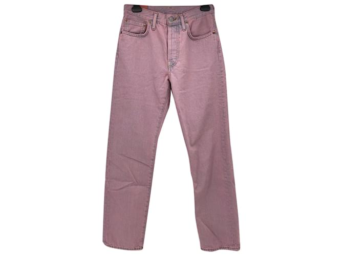 ACNE STUDIOS Jeans T.US 30 Baumwolle Pink  ref.837976