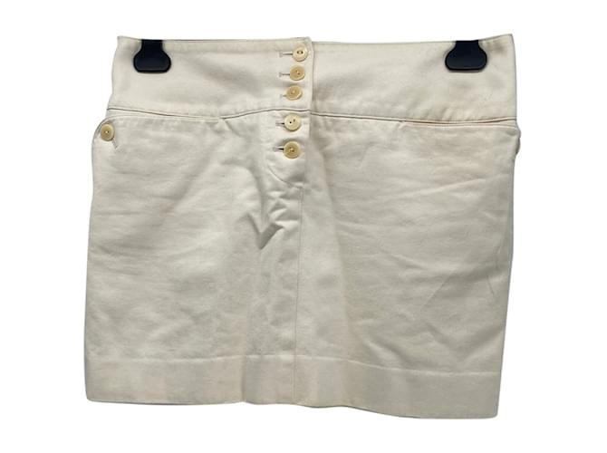 Chloé CHLOE  Skirts T.fr 36 cotton Cream  ref.838021