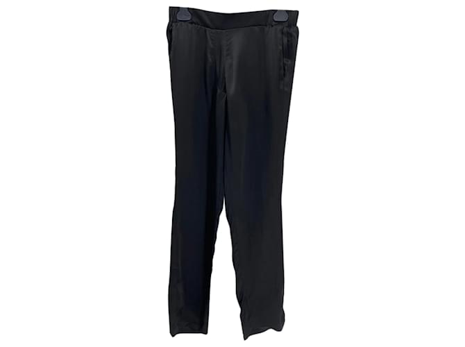 Autre Marque ALBUS LUMEN  Trousers T.UK 8 silk Black  ref.838031