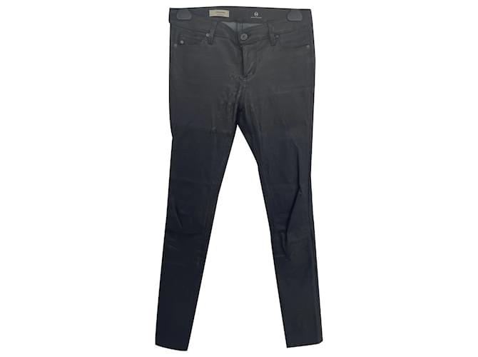 Autre Marque AG ADRIANO GOLDSCHMIED  Trousers T.International S Leather Black  ref.838032