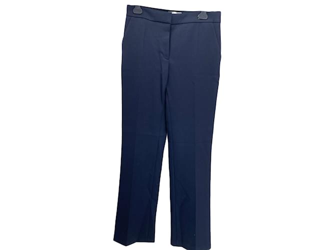 Hugo Boss BOSS Pantalon T.fr 38 Wool Laine Bleu Marine  ref.838038
