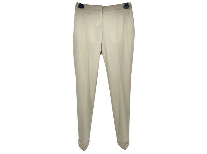 Calça BURBERRY T.IT 38 Lã Cru