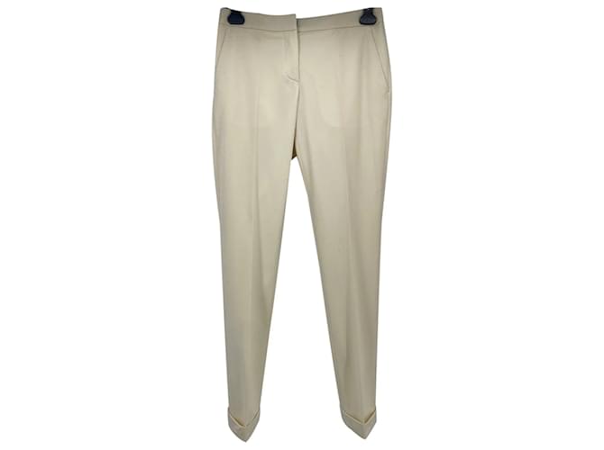 BURBERRY Pantalones T.ESO 38 Lana Crudo  ref.838039