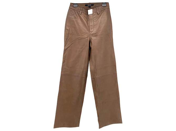 Autre Marque KSUBI  Trousers T.US 26 Leather Brown  ref.838073