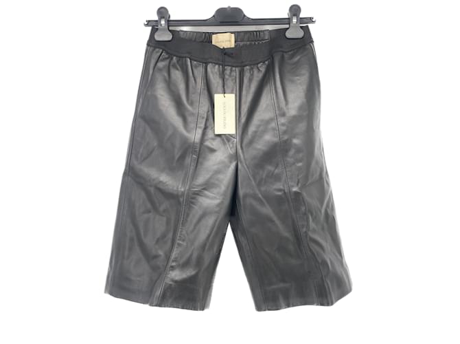 Autre Marque LOULOU STUDIO  Shorts T.International XS Leather Black  ref.838083