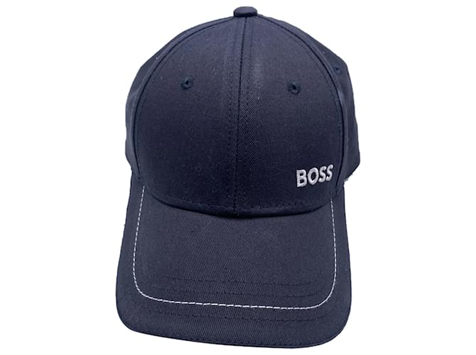 Hugo Boss BOSS Chapeaux T.International XS Coton Bleu Marine  ref.838111