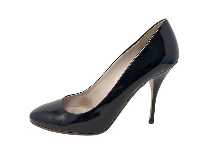 MIU MIU Heels T.EU 38.5 Lackleder Schwarz