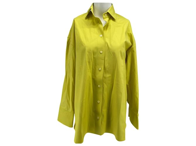 Autre Marque NON SIGNE / UNSIGNED  Tops T.International S Cotton Yellow  ref.838149