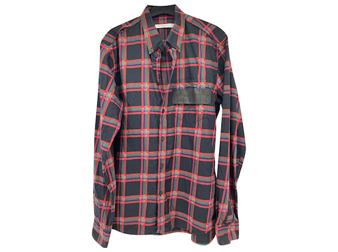 GIVENCHY  Shirts T.eu (tour de cou / collar) 39 cotton Black  ref.838152