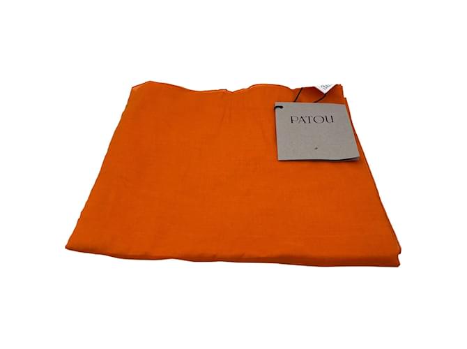 Autre Marque JEAN PATOU Echarpes T.  cotton Coton Orange  ref.838189