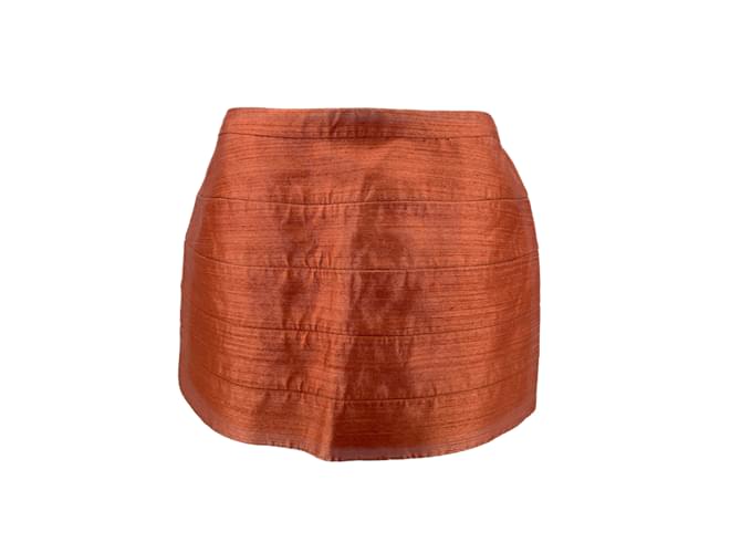 BALENCIAGA  Skirts T.fr 36 cotton Orange  ref.838306