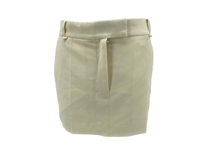 Autre Marque CAMILLA AND MARC  Skirts T.UK 8 WOOL Cream  ref.838313