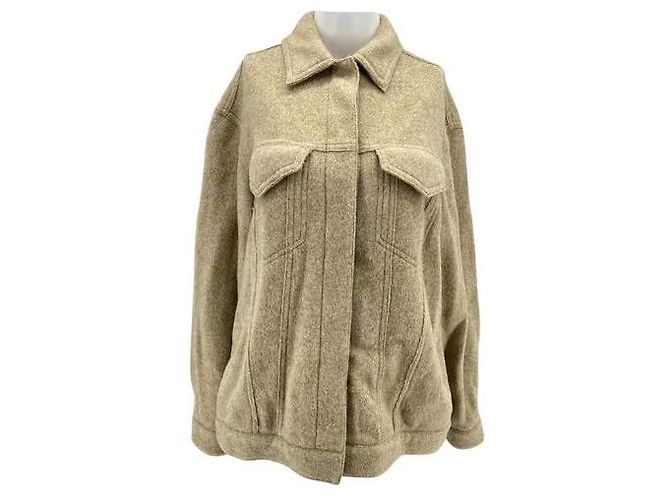 Nanushka jackets T.International M Wool Beige