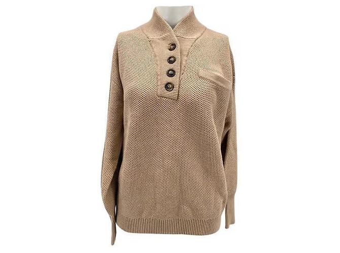Autre Marque LUNYA Strickwaren T.International XS Baumwolle Beige