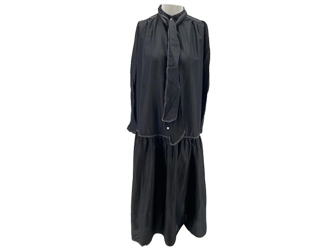 Autre Marque MARK KENLY DOMINO TAN Vestidos T.fr 36 Algodón Negro