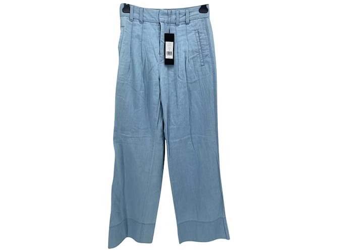 VERONICA BEARD Pantalone T.US 26 cotton Blu Cotone  ref.838571