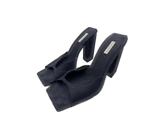 Autre Marque GIA COUTURE  Sandals T.eu 37 cloth Black  ref.838702