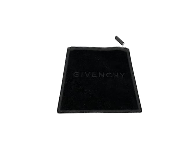 GIVENCHY  Clutch bags T.  Suede Black  ref.838706