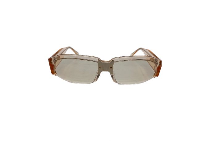 Autre Marque Non Signé / Unsigned sunglasses T.  Plastic Beige