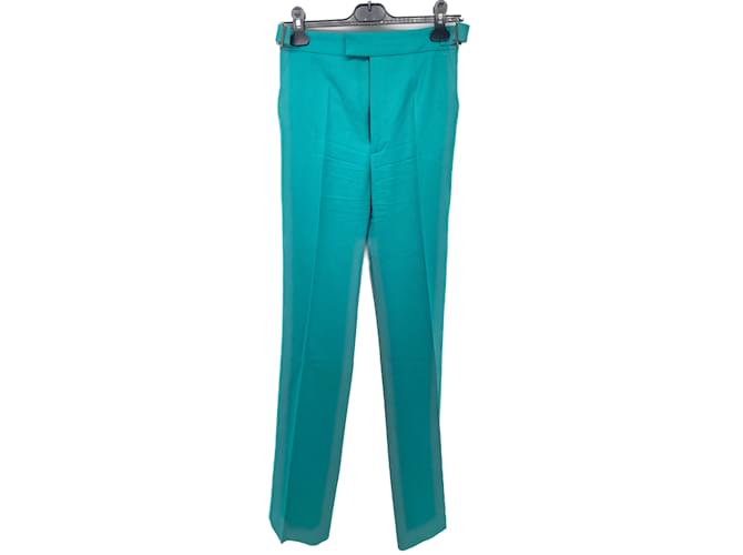 ATTICO Pantalon T.IT 40 Wool Laine Turquoise  ref.838855