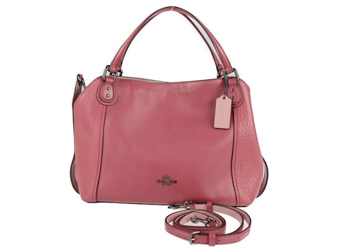 Coach Edie Pink Leather  ref.838859