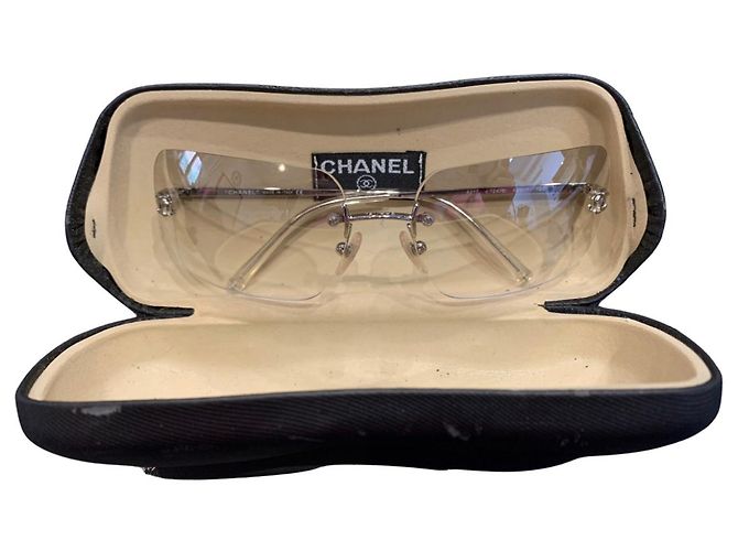 Gafas de sol Chanel plateadas de acetato Plata