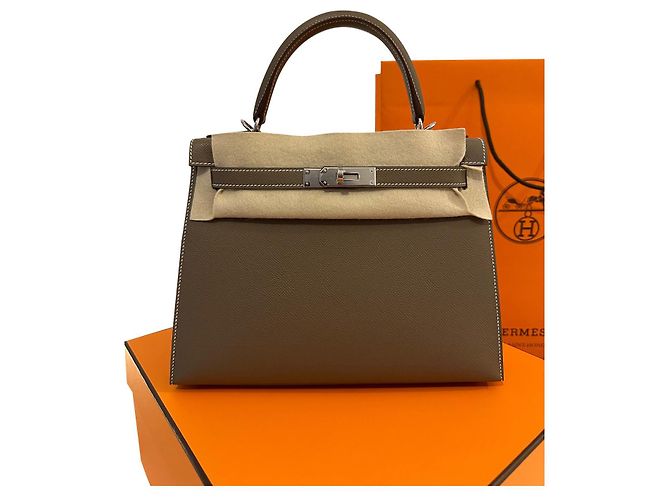 Hermès Kelly Tasche 28  EPSOM-ETUPE Taupe