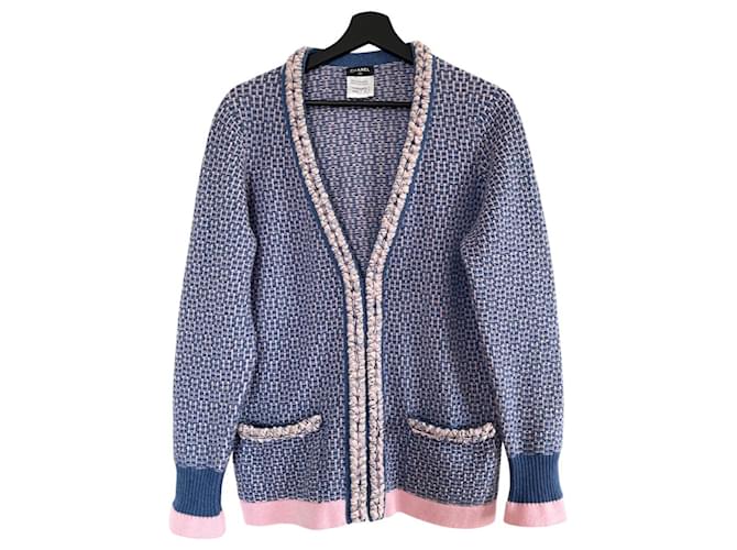 Chanel Knitwear Pink Blue Cashmere  ref.839051