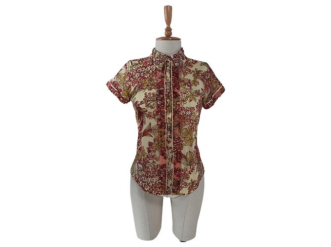 Kenzo Camicia floreale in seta Multicolore