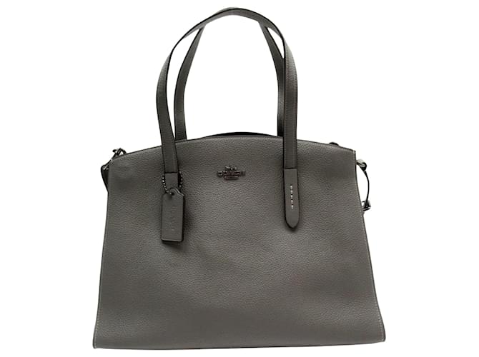 Coach charlie best sale carryall grey