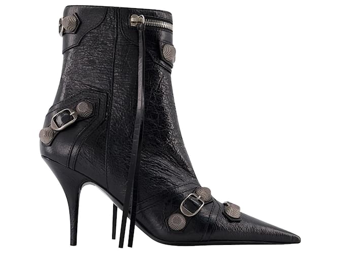 Cagole H90 Ankle Boots - Balenciaga - Leather - Black  ref.840813