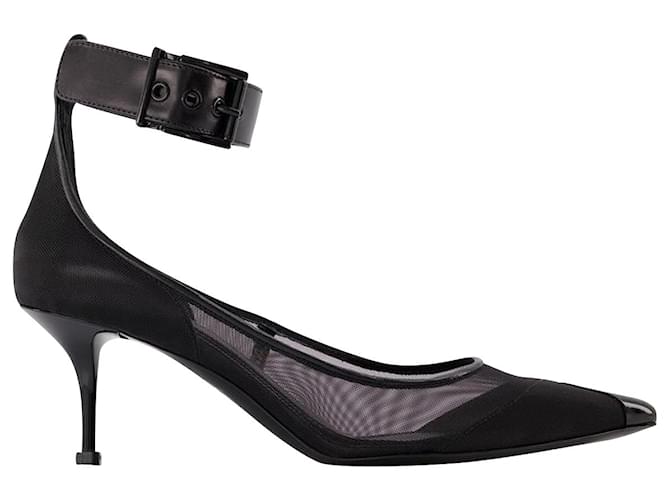 Zapatos De Salón - Alexander Mcqueen - Negro - Cuero  ref.840858