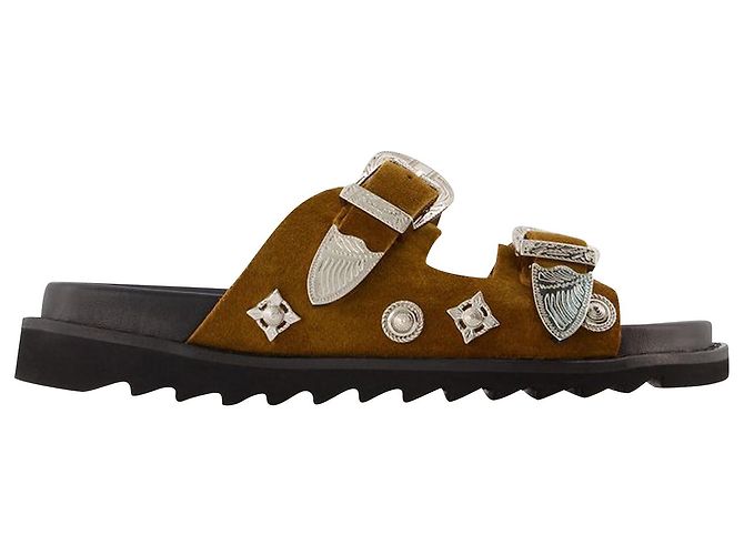 AJ844 Sandalen - Toga Pulla - Khaki - Wildleder Grün