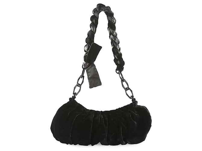 Prada Braided Handle Bag in Black