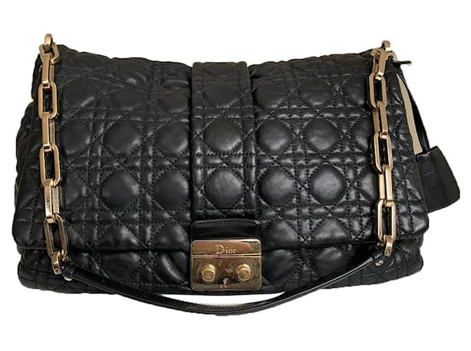 Dior Handbags Black Leather  ref.841131