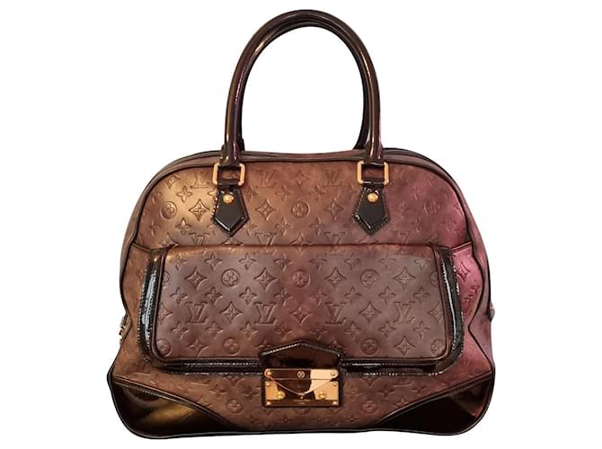 Bowling Louis Vuitton Runway Bag Brown Leather  ref.841166