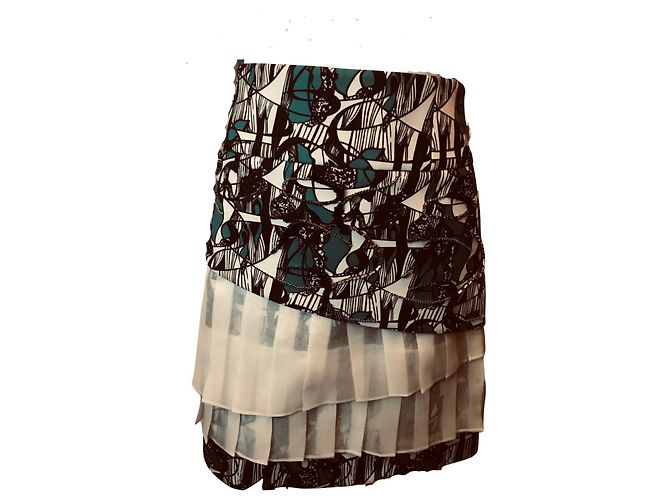 Autre Marque falda estampada Cristina Miraldi Multicolor